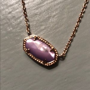 Kendra Scott Lavender Charm Copper Chain Necklace
